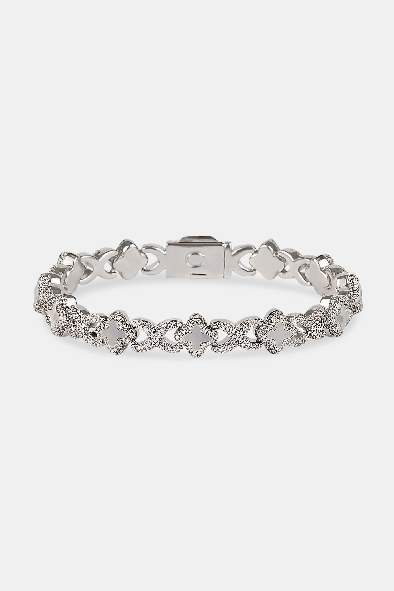 MOTHER OF PEARL BAGUETTE MOTIF BRACELET 10MM MVP™