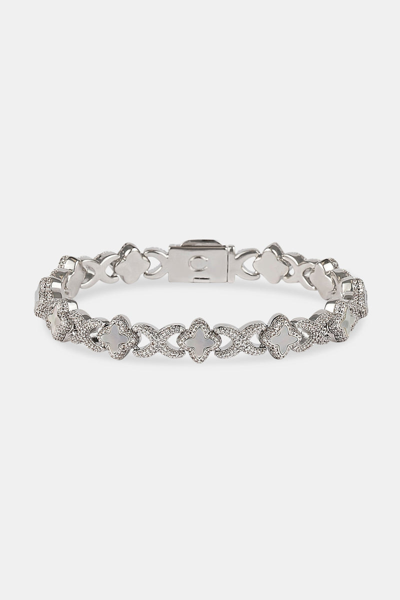 MOTHER OF PEARL BAGUETTE MOTIF BRACELET 10MM MVP™