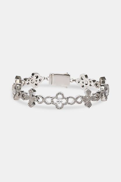 ICED CROSS MOTIF INFINITY BRACELET 8MM MVP™