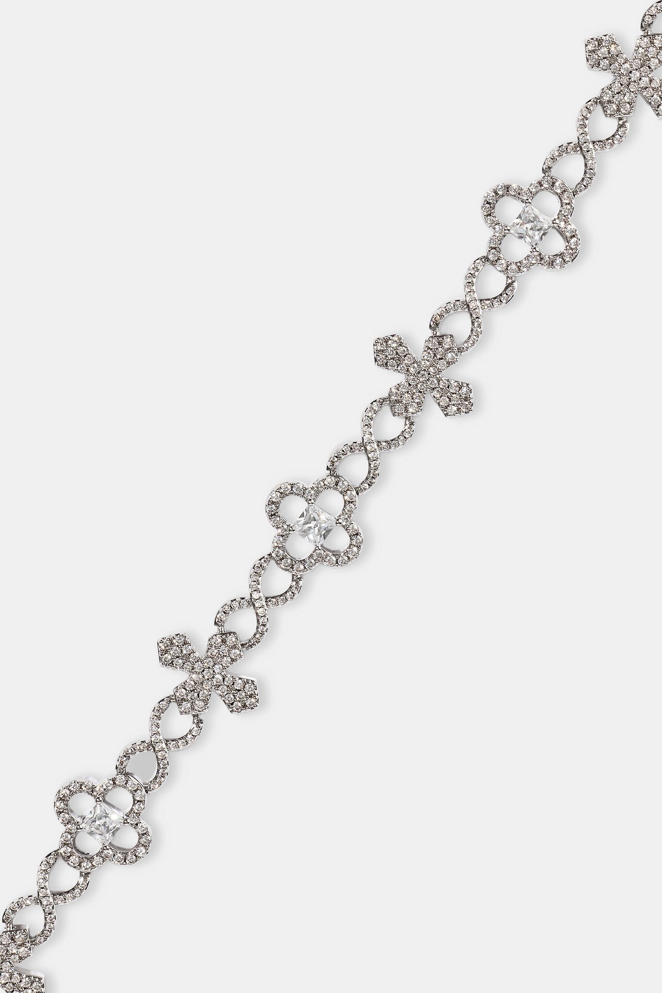 ICED CROSS MOTIF INFINITY BRACELET 8MM MVP™