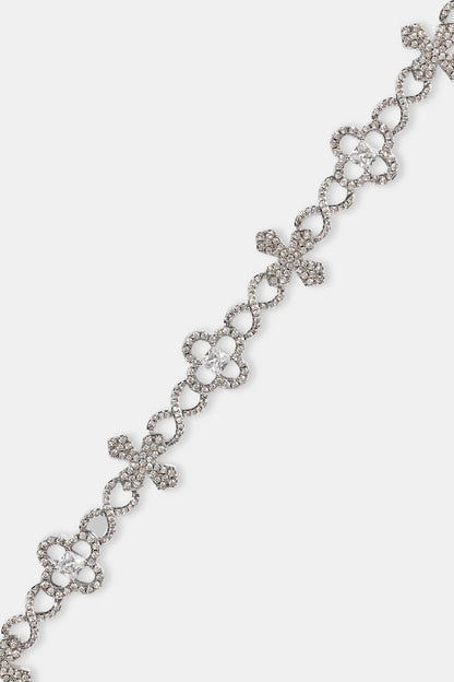 ICED CROSS MOTIF INFINITY BRACELET 8MM MVP™