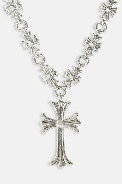 POLISHED MULTI CROSS MOTIF NECKLACE 30MM MVP™